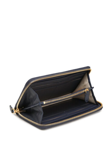 Lauren Ralph Lauren Голям дамски портфейл Ovl Zip Cont 432871779007 Navy - Mera.bg