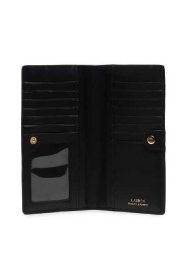 LAUREN RALPH LAUREN Голям дамски портфейл Slim Wallet Wlt Med 432802917009 Черен - Mera.bg