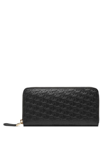 LAUREN RALPH LAUREN Голям дамски портфейл Zip Cont Wlt 432883655001 Черен - Mera.bg