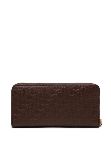 LAUREN RALPH LAUREN Голям дамски портфейл Zip Cont Wlt 432883655002 Кафяв - Mera.bg