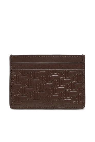 Lauren Ralph Lauren Калъф за кредитни карти Slim Card 432883650002 Brown - Mera.bg