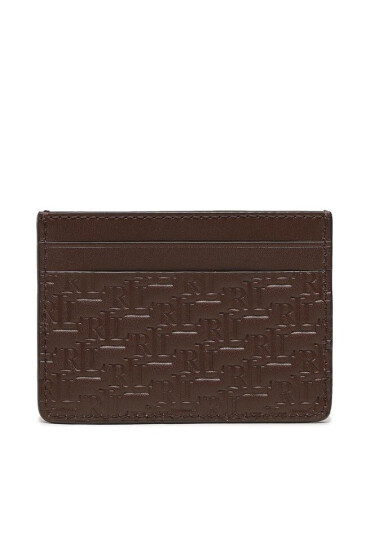 Lauren Ralph Lauren Калъф за кредитни карти Slim Card 432883650002 Brown - Mera.bg