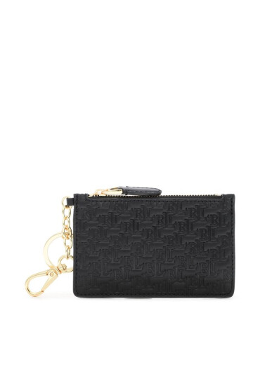 Lauren Ralph Lauren Калъф за кредитни карти Zip Card 432883643001 Black - Mera.bg