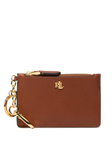 LAUREN RALPH LAUREN Калъф за кредитни карти Zip Card Cas 432876731001 Кафяв - Mera.bg