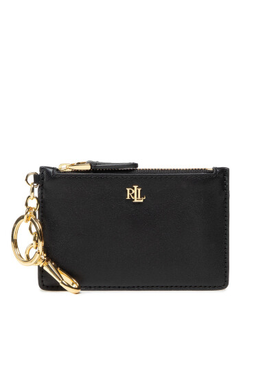 LAUREN RALPH LAUREN Калъф за кредитни карти Zip Card Cas 432876731002 Черен - Mera.bg