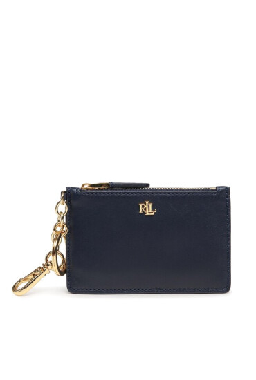 Lauren Ralph Lauren Калъф за кредитни карти Zip Card Cas 432891184001 Navy - Mera.bg