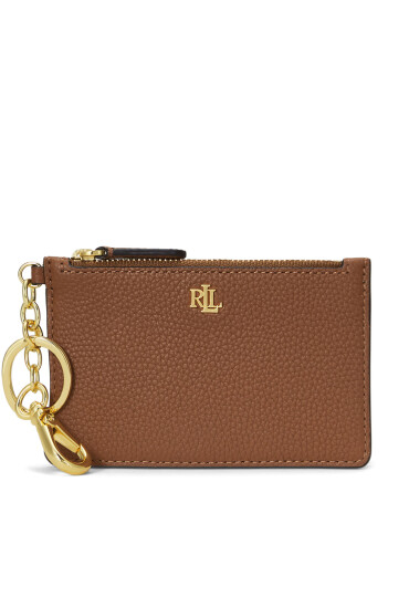 LAUREN RALPH LAUREN Калъф за кредитни карти Zip Card Cas 432947628002 Кафяв - Mera.bg