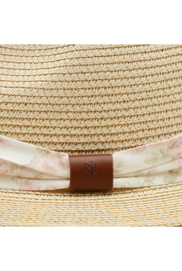 Lauren Ralph Lauren Капела Cnv Lthr Hat 454914467001 Natural/Pink Flowers - Mera.bg