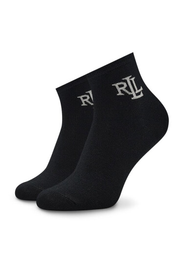 Lauren Ralph Lauren Комплект 2 чифта дълги чорапи дамски 454897521002 Black - Mera.bg