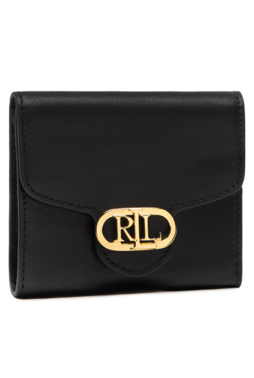 Lauren Ralph Lauren Малък дамски портфейл Logo Comp 432824915001 Medium Black - Mera.bg