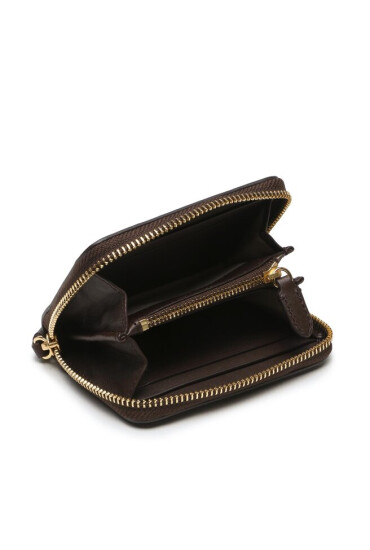 Lauren Ralph Lauren Малък дамски портфейл 432876729014 Chestnut Brown - Mera.bg