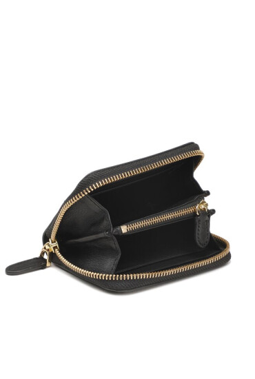 Lauren Ralph Lauren Малък дамски портфейл Ovl Sm Zip 432871780002 Black - Mera.bg
