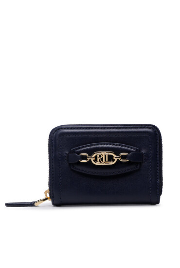 Lauren Ralph Lauren Малък дамски портфейл Ovl Sm Zip 432871780007 French Navy - Mera.bg