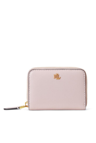 Lauren Ralph Lauren Малък дамски портфейл Sm Zip Wllet 432876729007 Light Pink - Mera.bg