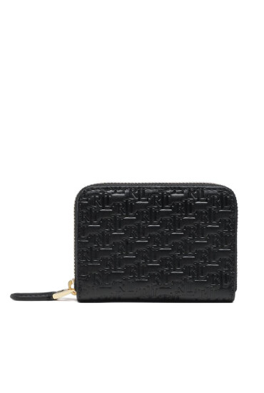 Lauren Ralph Lauren Малък дамски портфейл Sm Zip Wllet 432883664001 Black - Mera.bg
