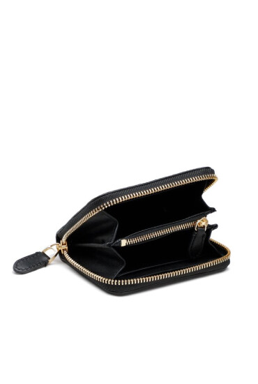 Lauren Ralph Lauren Малък дамски портфейл Sm Zip Wllet 432883664001 Black - Mera.bg