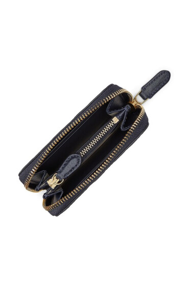 LAUREN RALPH LAUREN Малък дамски портфейл Sm Zip Wllet 432883664008 Тъмносин - Mera.bg
