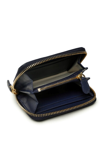 LAUREN RALPH LAUREN Малък дамски портфейл Sm Zip Wllet 432891182001 Тъмносин - Mera.bg