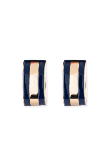 LAUREN RALPH LAUREN Обици Pe 25Mm Wide Hoop 14G00922 Тъмносин - Mera.bg