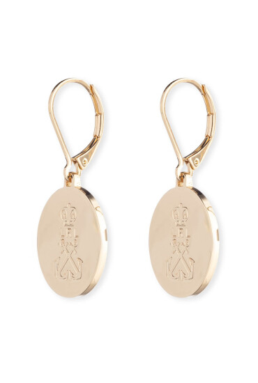 LAUREN RALPH LAUREN Обици Pe Logo Drop 14G00887 Златист - Mera.bg