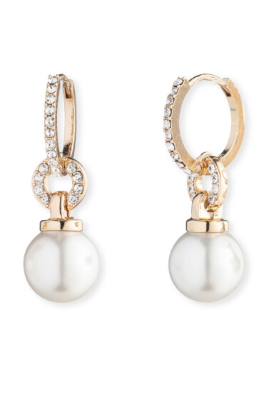 LAUREN RALPH LAUREN Обици Pe Pearl Huggie Drop 14G00892 Златист - Mera.bg