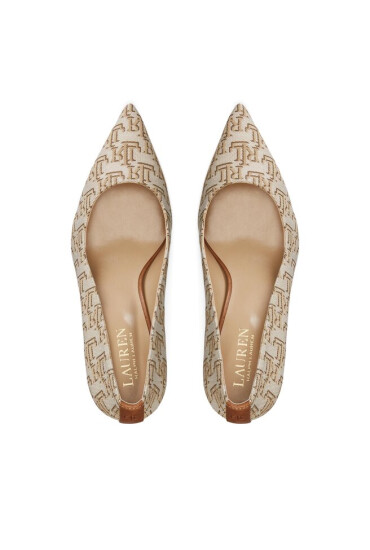 Lauren Ralph Lauren Обувки на ток Lanette 802904263001 Khaki - Mera.bg