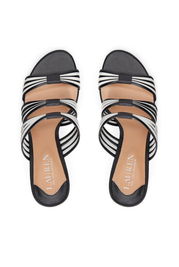 Lauren Ralph Lauren Сандали Lorraine 802904278001 Black/Snow White - Mera.bg