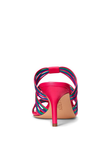 Lauren Ralph Lauren Сандали Lorraine 802904278002 Blue Strn/Palm Leaf/Sport Pink - Mera.bg
