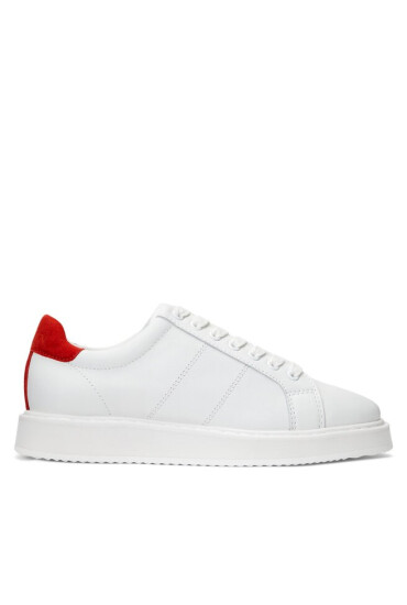 Lauren Ralph Lauren Сникърси 802912651001 Snow White/Red Sunstone - Mera.bg