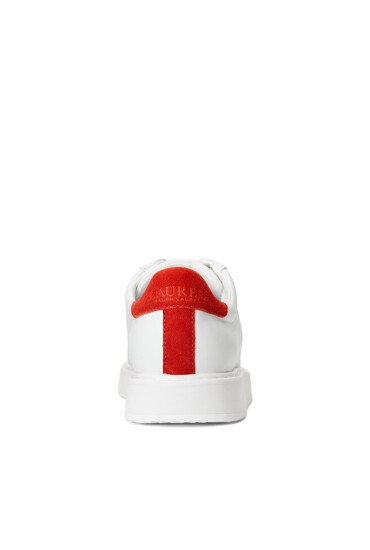 Lauren Ralph Lauren Сникърси 802912651001 Snow White/Red Sunstone - Mera.bg
