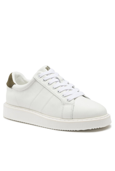 Lauren Ralph Lauren Сникърси 802912651003 Snow White/Botanic Green - Mera.bg