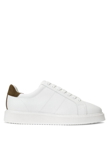 Lauren Ralph Lauren Сникърси 802912651003 Snow White/Botanic Green - Mera.bg