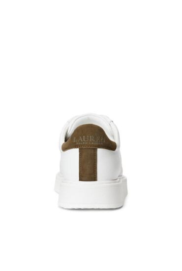 Lauren Ralph Lauren Сникърси 802912651003 Snow White/Botanic Green - Mera.bg
