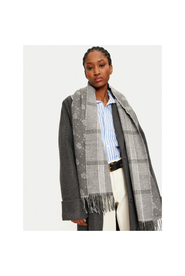 LAUREN RALPH LAUREN Зимен шал 454960045002 Сив - Mera.bg