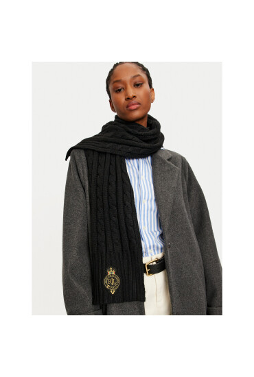 LAUREN RALPH LAUREN Зимен шал 454960071002 Черен - Mera.bg