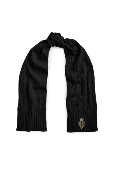 LAUREN RALPH LAUREN Зимен шал 454P04456003 Черен - Mera.bg
