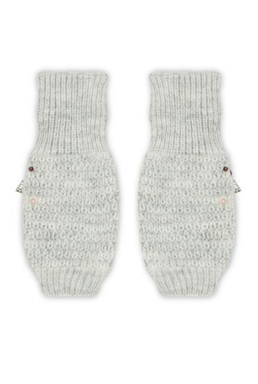 LaVashka Дамски ръкавици Wild Rose Light Grey - Mera.bg