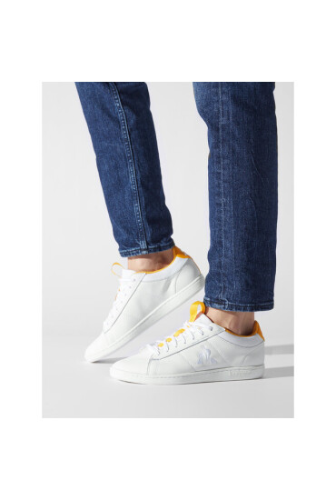 Le Coq Sportif Сникърси Court Allure Sport 2220199 Optical White/Citrus - Mera.bg
