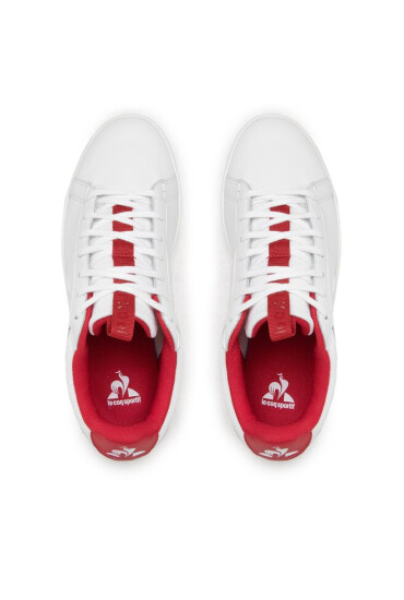 Le Coq Sportif Сникърси Court Allure Sport 2220198 Optical White/Scarlet - Mera.bg