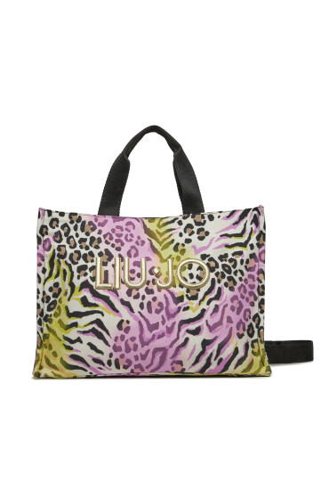 Liu Jo Дамска чанта L Tote Printed Canvas 2A4023 T5204 Macula Pink 2A4023 - Mera.bg