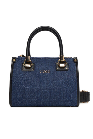 Liu Jo Дамска чанта S Satchel AF5163 D0001 Тъмносин - Mera.bg
