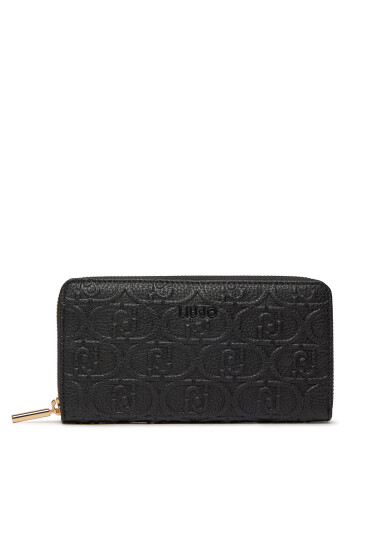 Liu Jo Голям дамски портфейл Ecs Xl Zip Around AA4161 E0003 Nero 22222 - Mera.bg