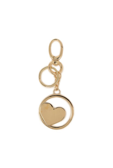 Liu Jo Ключодържател Heart Key Ring AF3366 A0001 Gold/Fuxia S1G15 - Mera.bg