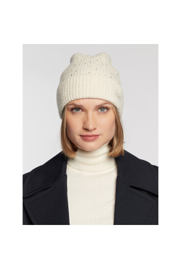 Liu Jo Шапка Cuffia Borchie 2F2015 M0300 Off White 01065 - Mera.bg
