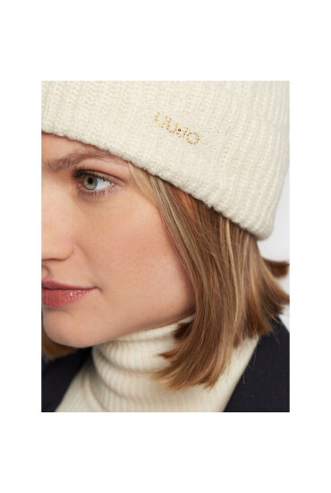 Liu Jo Шапка Cuffia Borchie 2F2015 M0300 Off White 01065 - Mera.bg