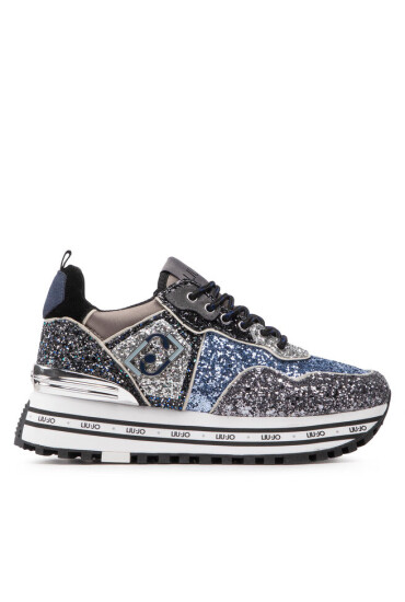 Liu Jo Сникърси Maxi Wonder Glitter 24 BF2103 TX007 Blue 09361 - Mera.bg