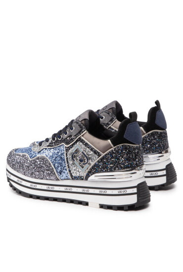 Liu Jo Сникърси Maxi Wonder Glitter 24 BF2103 TX007 Blue 09361 - Mera.bg