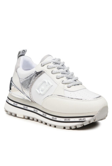 Liu Jo Сникърси Maxi Wonder 20 BA3019 PX334 White/Silver S1S20 - Mera.bg