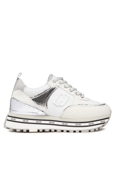 Liu Jo Сникърси Maxi Wonder 20 BA3019 PX334 White/Silver S1S20 - Mera.bg