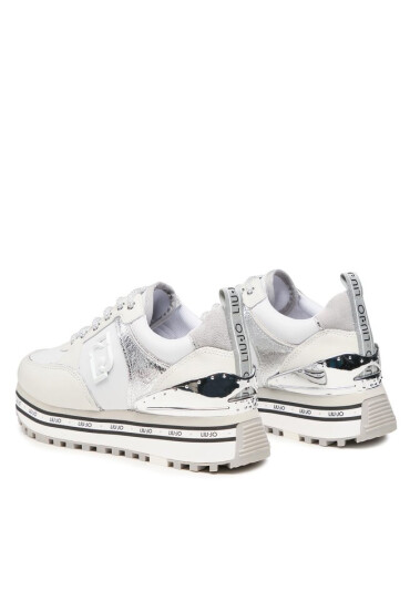 Liu Jo Сникърси Maxi Wonder 20 BA3019 PX334 White/Silver S1S20 - Mera.bg